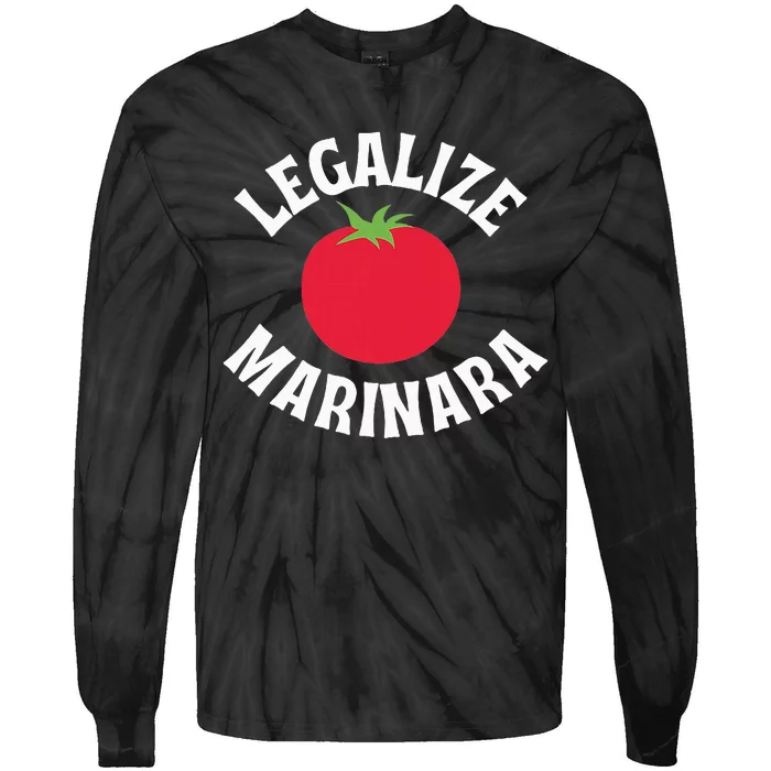 Are You A Marinara Lover Tie-Dye Long Sleeve Shirt