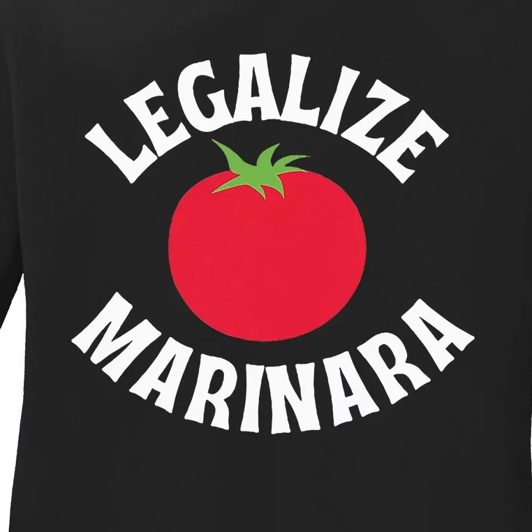 Are You A Marinara Lover Ladies Long Sleeve Shirt