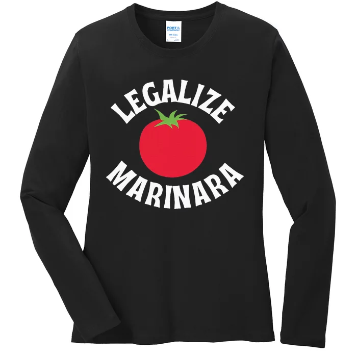 Are You A Marinara Lover Ladies Long Sleeve Shirt