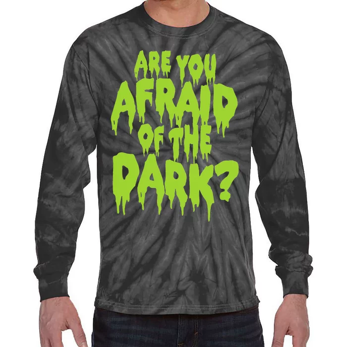 Are You Afraid Of The Dark Slime Logo Tie-Dye Long Sleeve Shirt