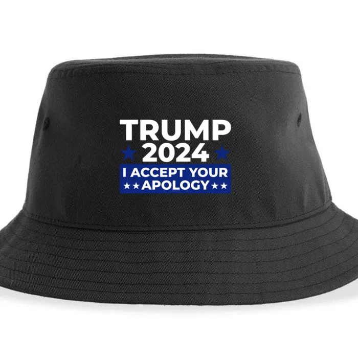 Accept Your Apology 2024 Statement Sustainable Bucket Hat