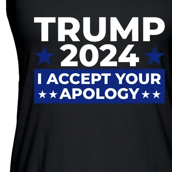 Accept Your Apology 2024 Statement Ladies Essential Flowy Tank