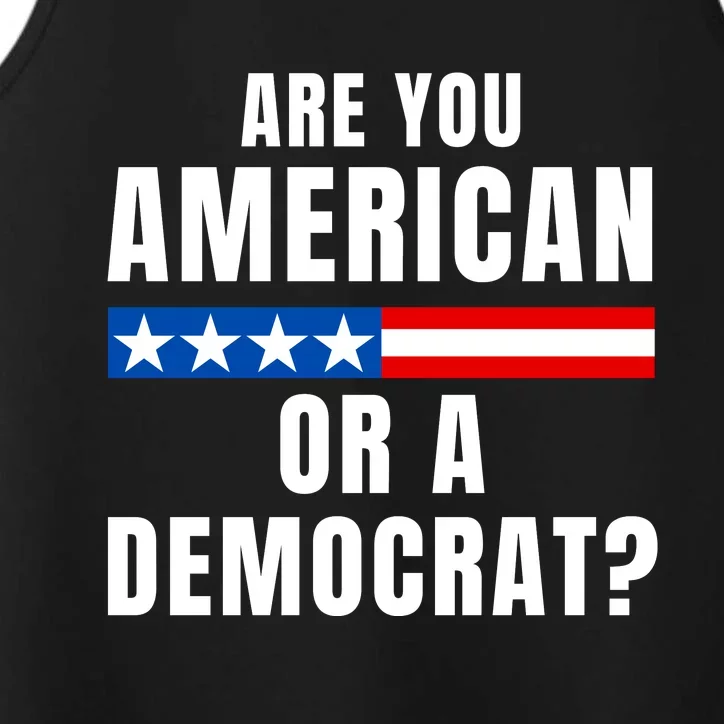 Are You American Or Democrat? Performance Tank