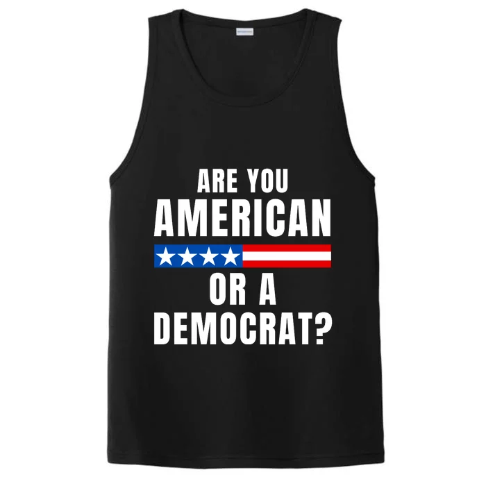 Are You American Or Democrat? Performance Tank