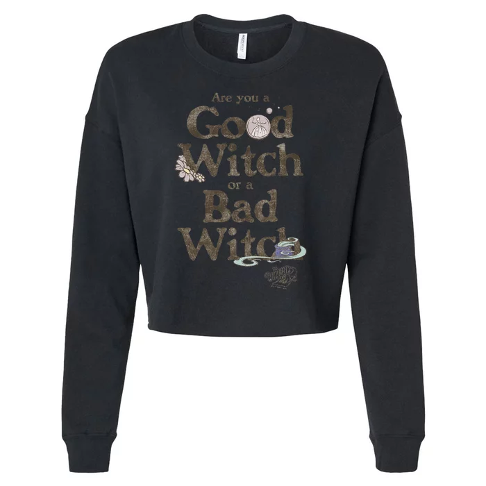 Are You A Good Witch Or Bad Witch Cropped Pullover Crew