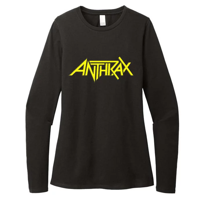 Anthrax Yellow Womens CVC Long Sleeve Shirt