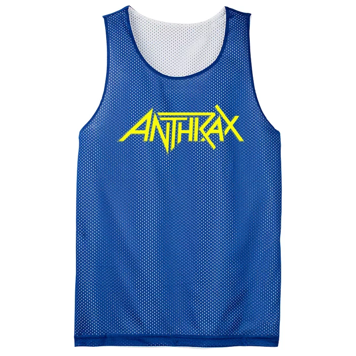 Anthrax Yellow Mesh Reversible Basketball Jersey Tank