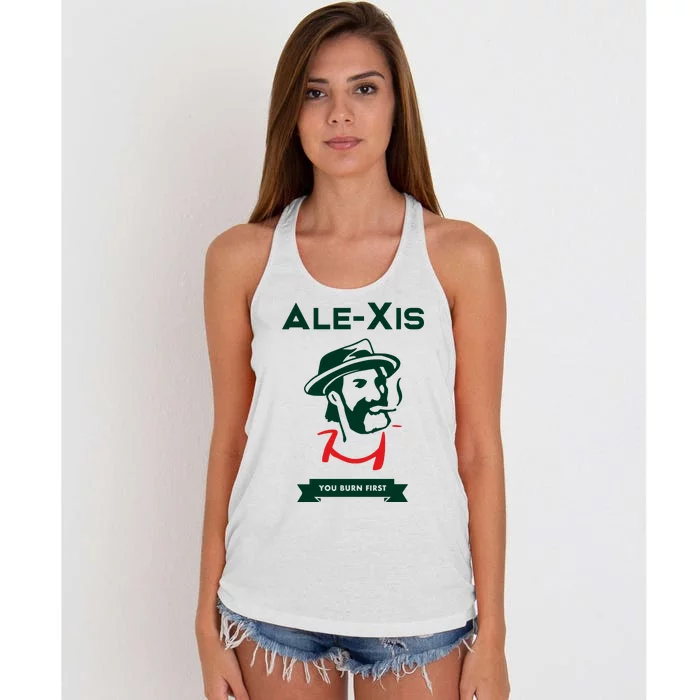 Alexis You Burn First Women's Knotted Racerback Tank