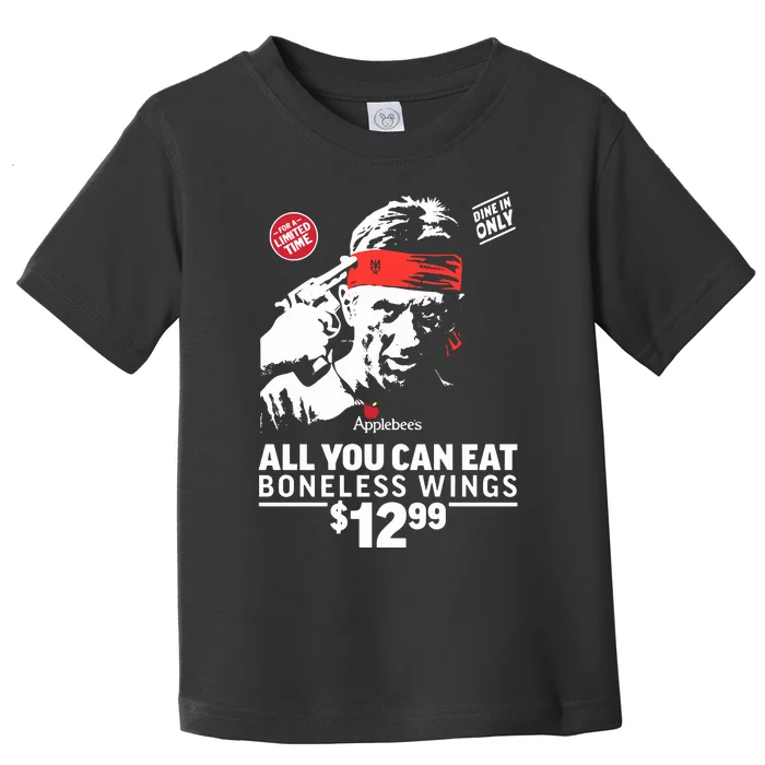 All You Can Eat Boneless Wings Toddler T-Shirt