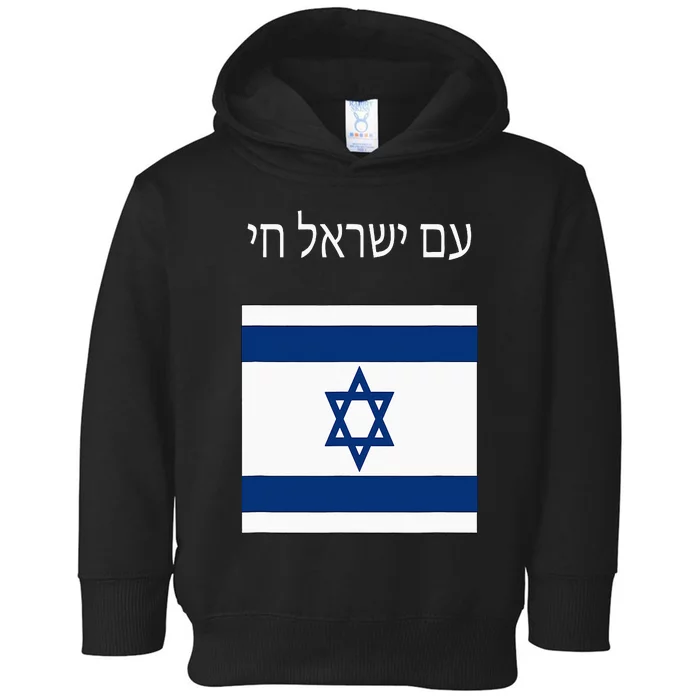 Am Yisrael Chai Hebrew For Israel Lives Toddler Hoodie