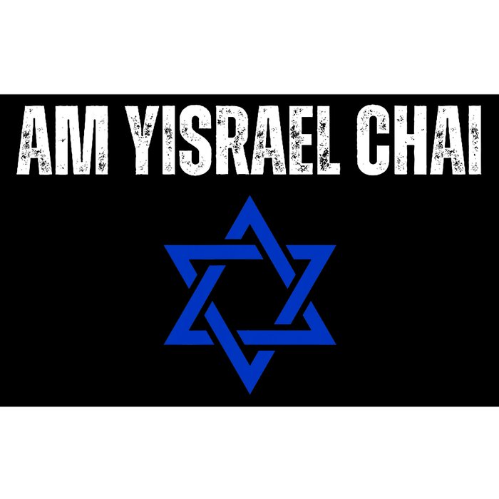 Am Yisrael Chai Star Of David Jewish Pride Support Israeli Bumper Sticker