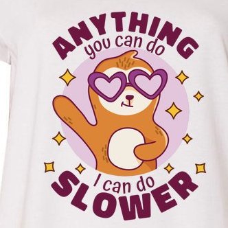 Anything You Can Do I Can Do Slower Sloth Women's V-Neck Plus Size T-Shirt