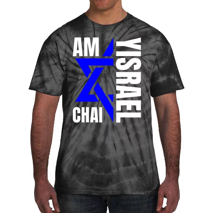 Am Yisrael Chai Israel Star Of David Tie-Dye T-Shirt