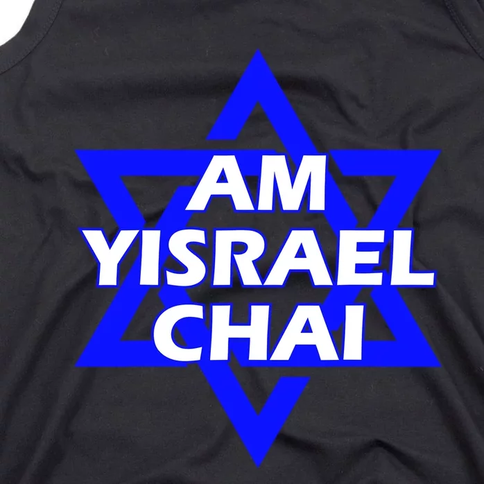 Am Yisrael Chai Israel Star Of David Tank Top