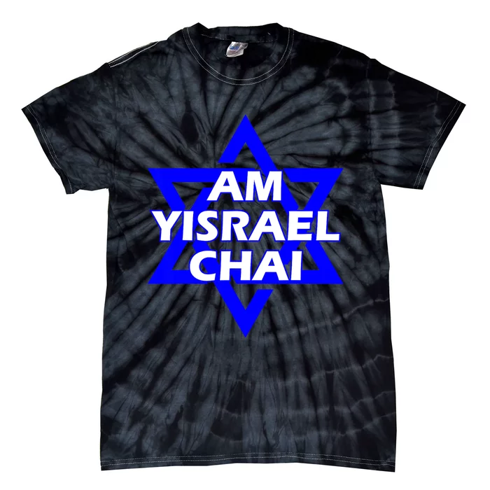 Am Yisrael Chai Israel Star Of David Tie-Dye T-Shirt