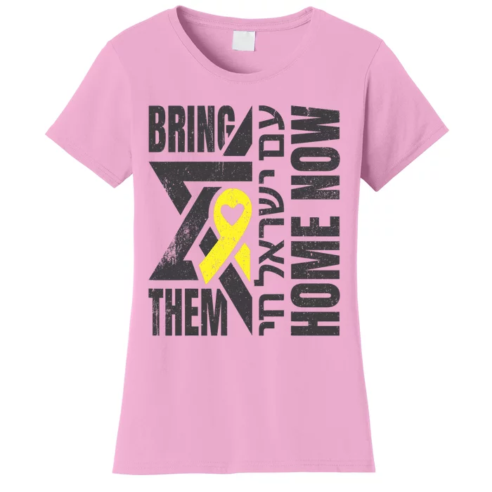 Am Yisrael Chai Israel Star Of David Bring Them Home Now Women's T-Shirt