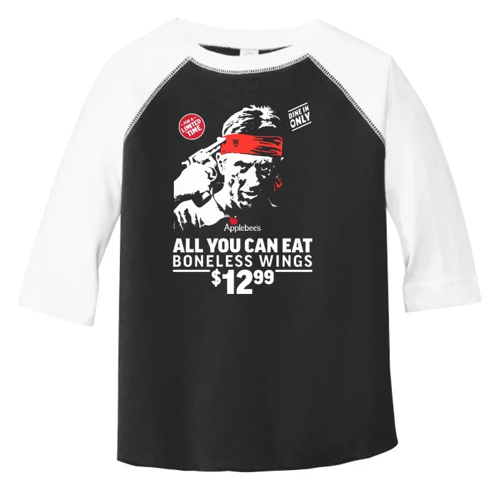 All You Can Eat Boneless Wings Toddler Fine Jersey T-Shirt