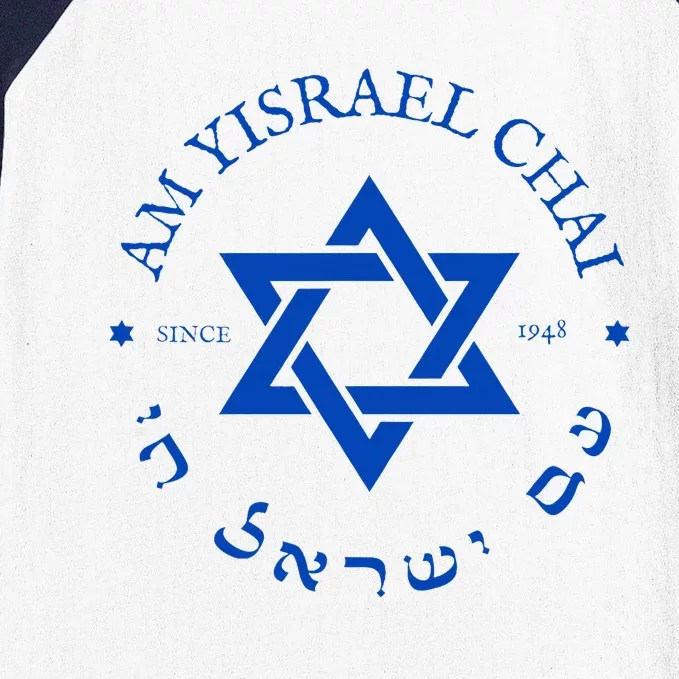 Am Yisrael Chai 1948 Hebrew Israel Jewish Star Of David I Baseball Sleeve Shirt