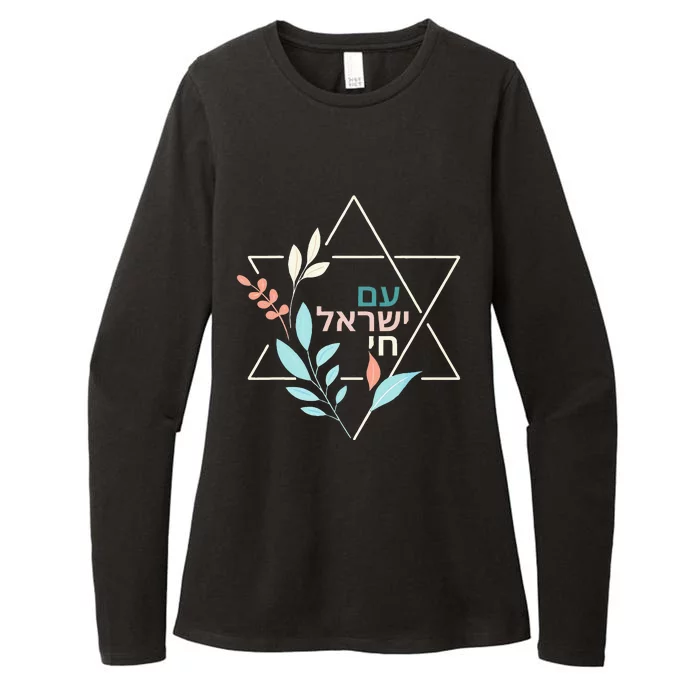 Am Yisrael Chai Jewish Pride Israel Star Of David Womens CVC Long Sleeve Shirt