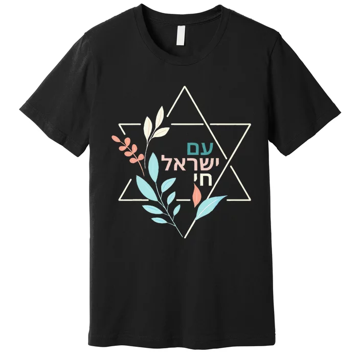 Am Yisrael Chai Jewish Pride Israel Star Of David Premium T-Shirt