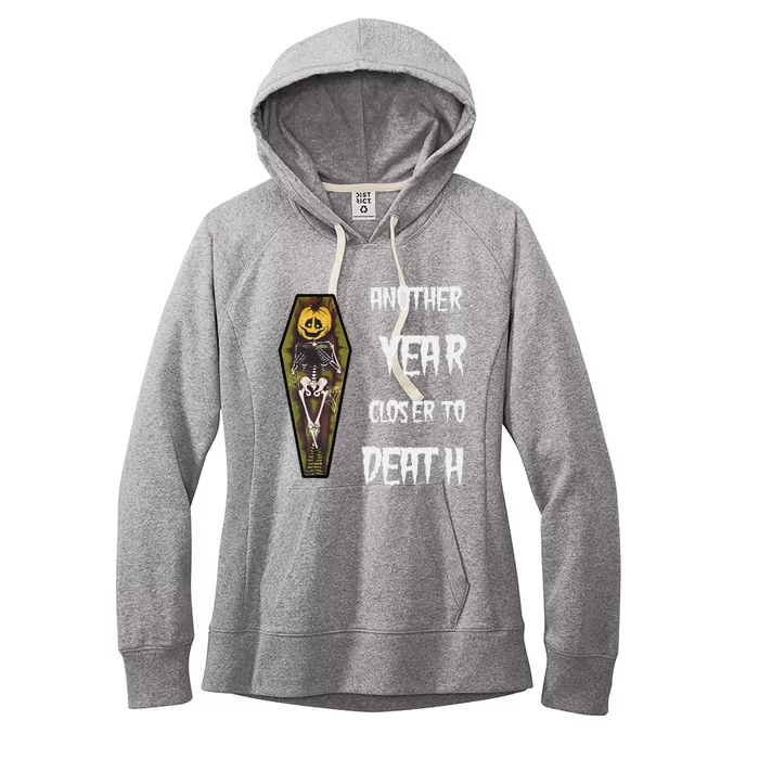 Another Year Closer To Death Funny Design Women's Fleece Hoodie