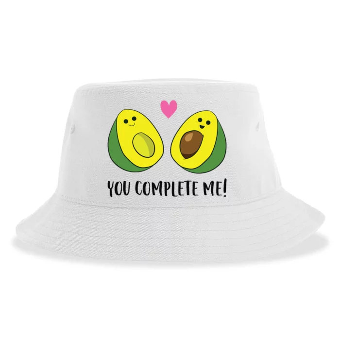 Avocado You Complete Me Avocado Sustainable Bucket Hat