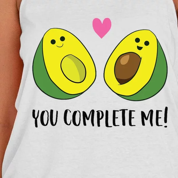 Avocado You Complete Me Avocado Women's Knotted Racerback Tank