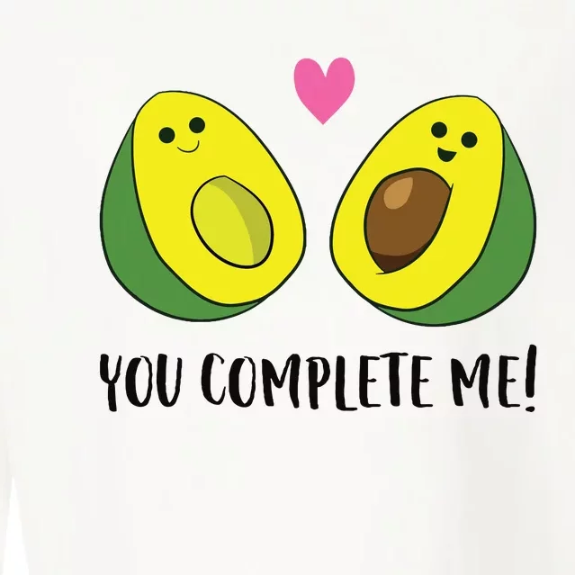 Avocado You Complete Me Avocado Cropped Pullover Crew