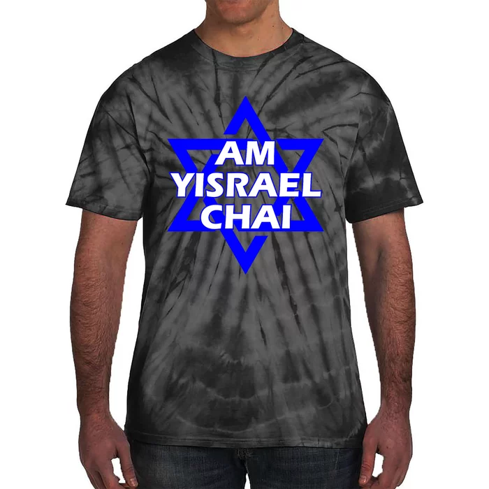 Am Yisrael Chai Israel Star Of David Tie-Dye T-Shirt