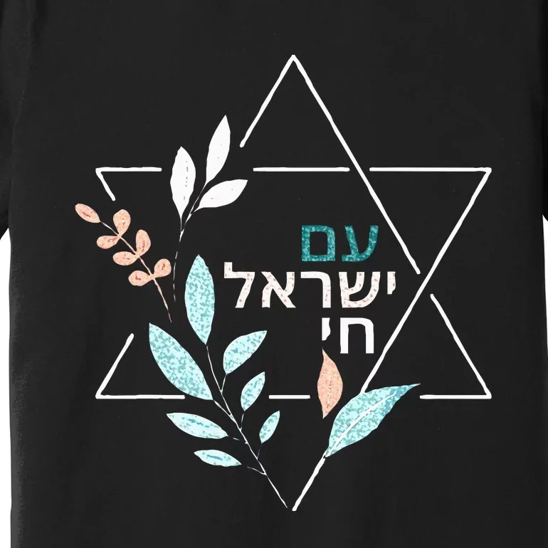 Am Yisrael Chai Jewish Pride Israel Star Of David Premium T-Shirt