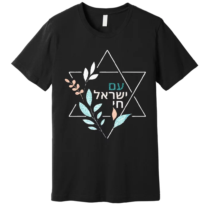 Am Yisrael Chai Jewish Pride Israel Star Of David Premium T-Shirt