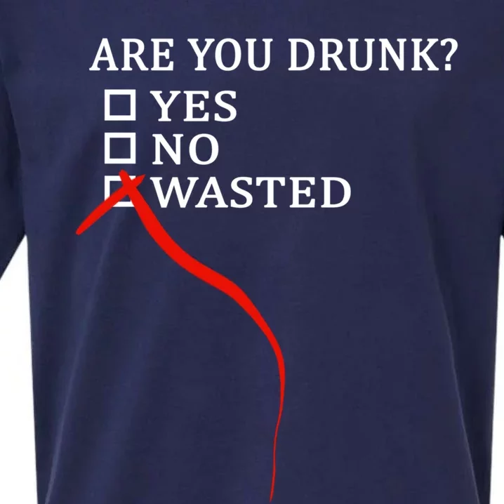 Are You Drunk Wasted Ing Funny Party Gift Great Gift Sueded Cloud Jersey T-Shirt