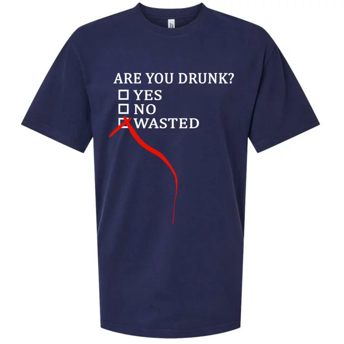 Are You Drunk Wasted Ing Funny Party Gift Great Gift Sueded Cloud Jersey T-Shirt