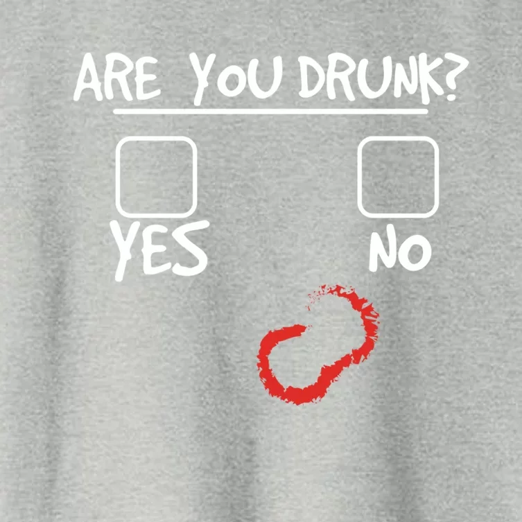 Are You Drunk? Yes Or No Funny Drunk Question Ing Gift Women's Crop Top Tee