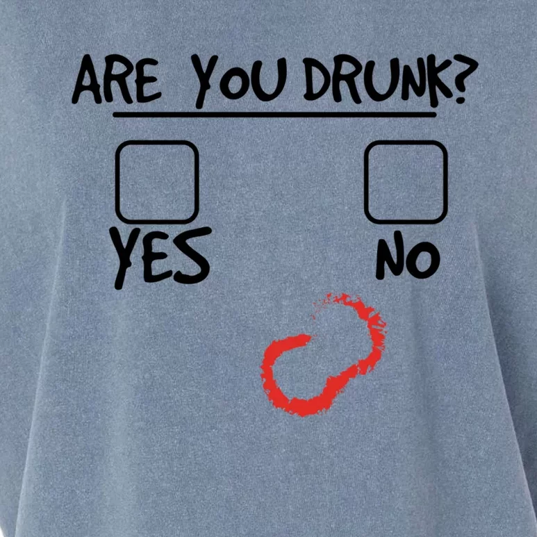 Are You Drunk? Yes Or No Funny Drunk Question Ing Cool Gift Garment-Dyed Women's Muscle Tee