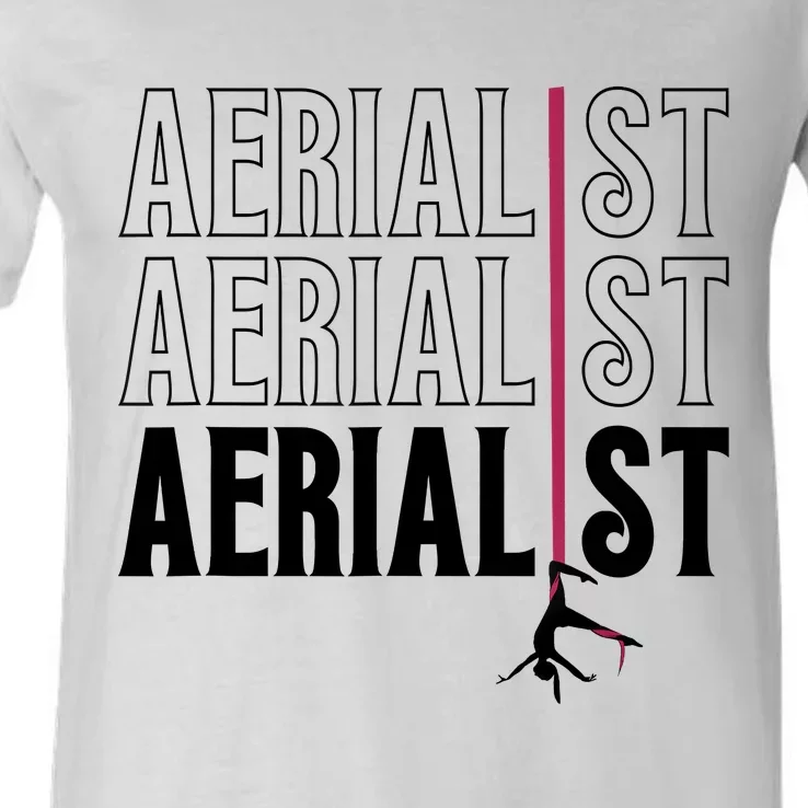 AERIALIST Yogi Dancer Aerial Hoop Lover V-Neck T-Shirt