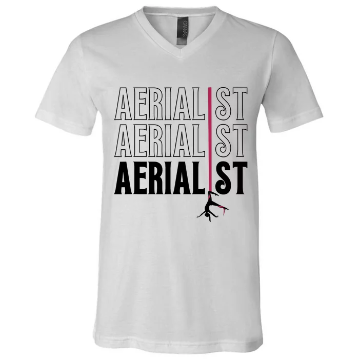 AERIALIST Yogi Dancer Aerial Hoop Lover V-Neck T-Shirt