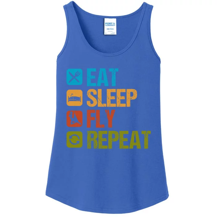 Aerial Yoga Eat Sleep Repeat Aerialist Trapeze Artist Cool Gift Ladies Essential Tank