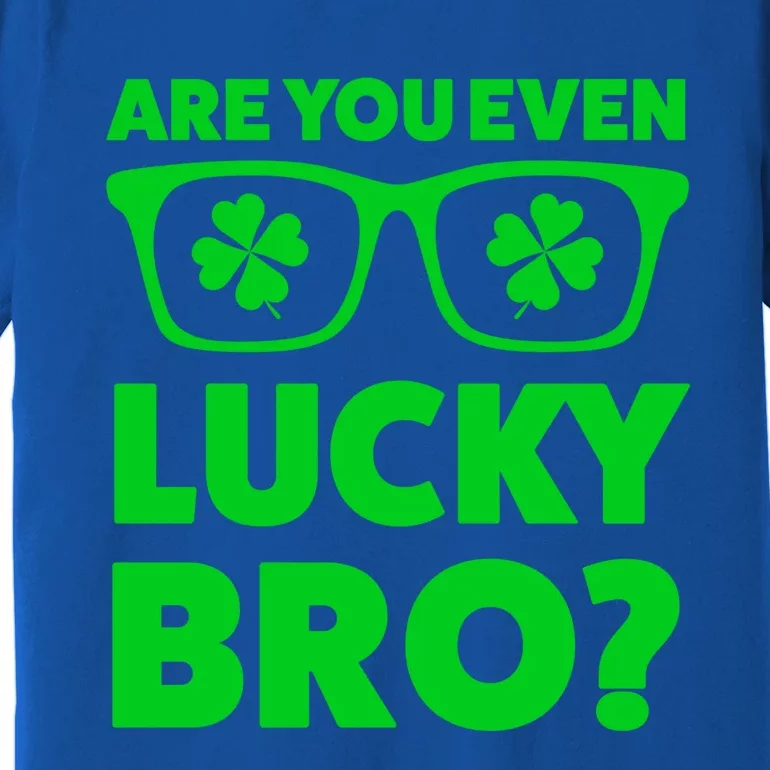 Are You Even Lucky Bro? St Patricks Day Gift Premium T-Shirt