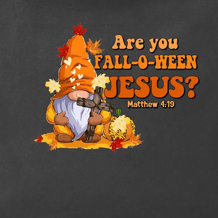 Are You Fall O Ween Jesus Fall Christian Gnome Zip Tote Bag