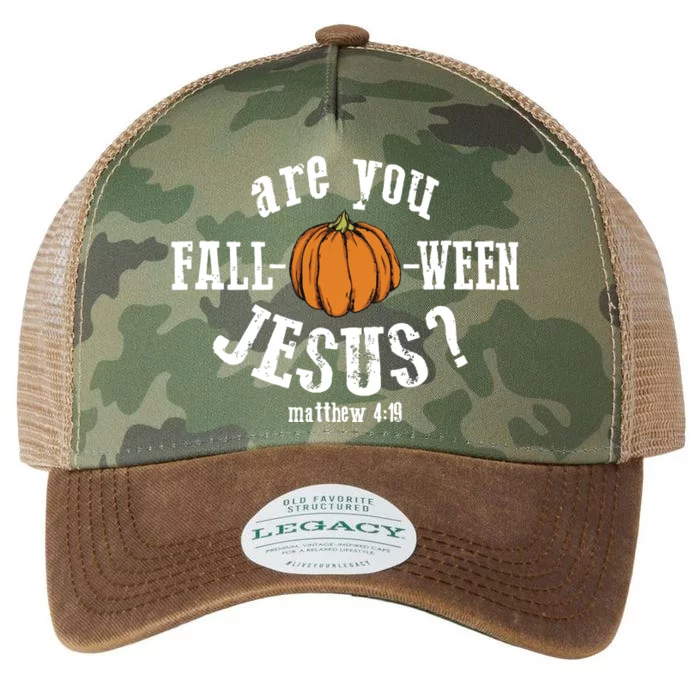 Are You Falloween Jesus Fall Christian Legacy Tie Dye Trucker Hat