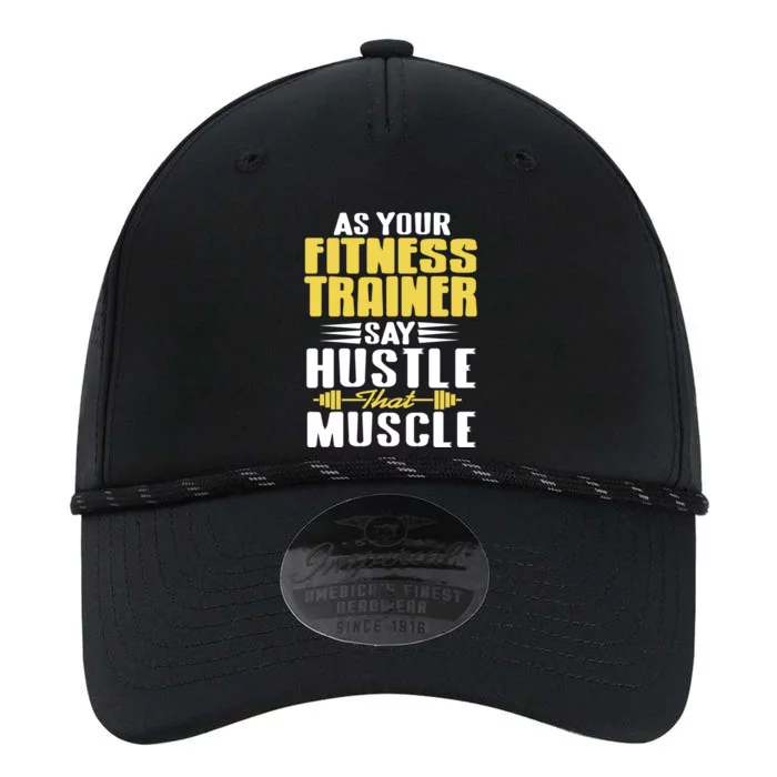 As Your Fitness Trainer Say Hustle That Muscle Cool Present Gift Performance The Dyno Cap