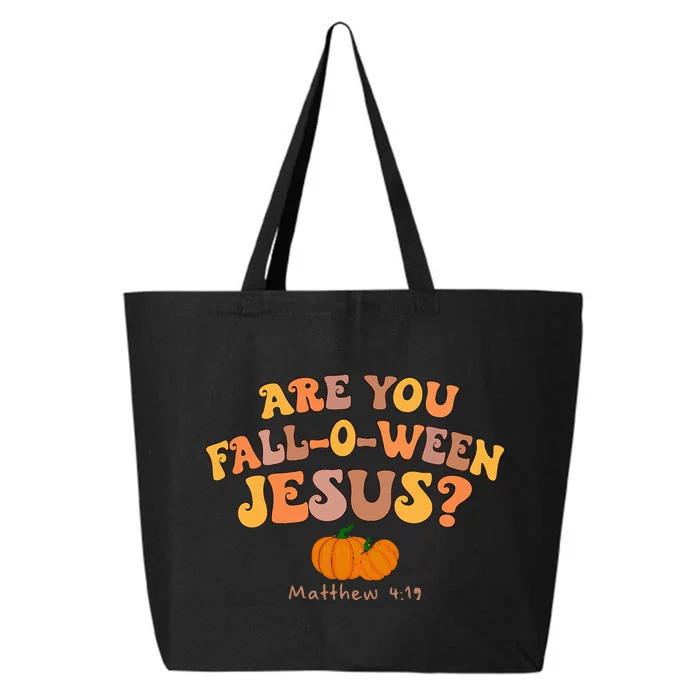 Are You Falloween Jesus Matthew Christian Faith Halloween 25L Jumbo Tote