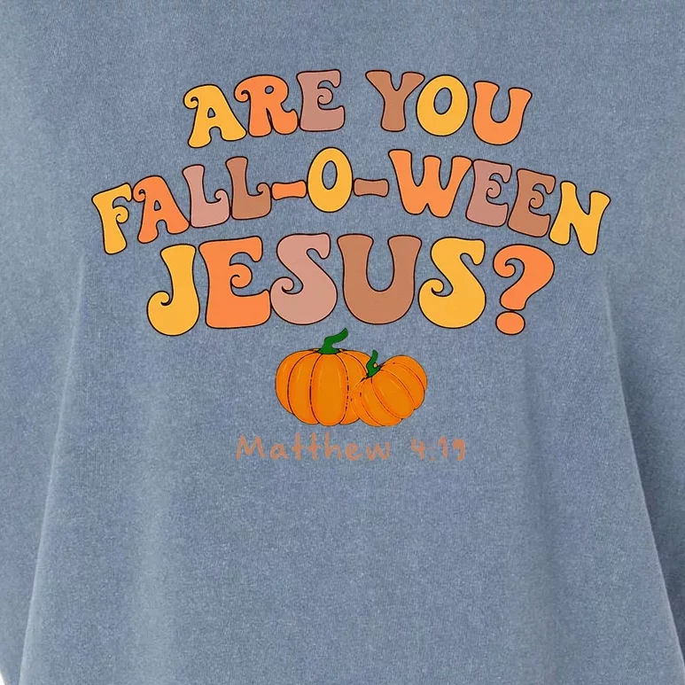 Are You Falloween Jesus Matthew Christian Faith Halloween Garment-Dyed Women's Muscle Tee