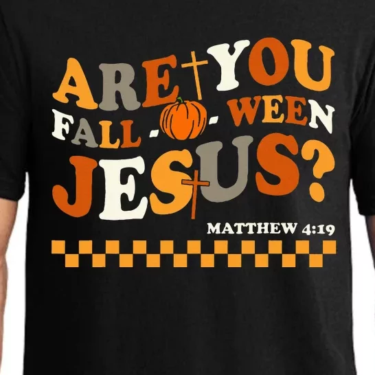 Are You Falloween Jesus Christian Halloween Pumpkin Pajama Set