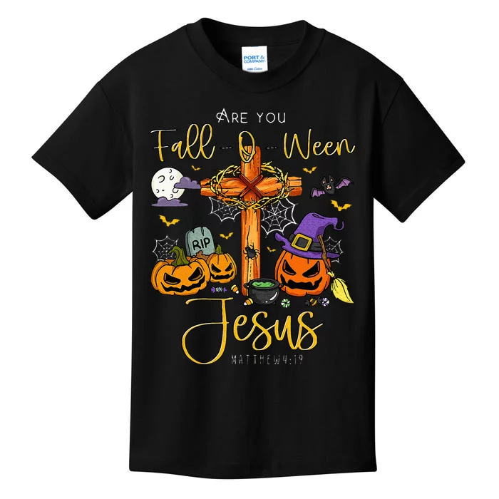 Are You Fall O Ween Jesus Matthew Christian Faith Halloween Kids T-Shirt