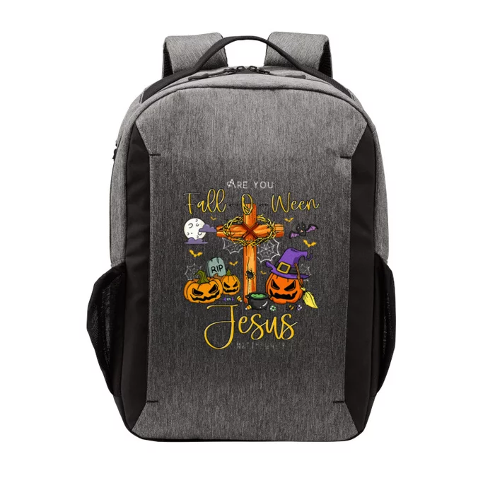 Are You Fall O Ween Jesus Matthew Christian Faith Halloween Vector Backpack