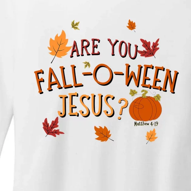 Are You Fall O Ween Jesus Christian Fall Halloween Womens CVC Long Sleeve Shirt