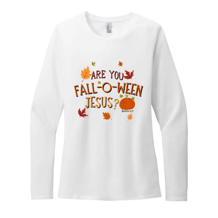 Are You Fall O Ween Jesus Christian Fall Halloween Womens CVC Long Sleeve Shirt