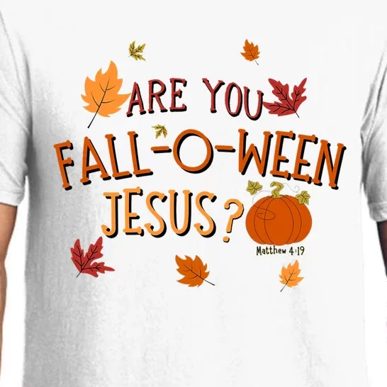 Are You Fall O Ween Jesus Christian Fall Halloween Pajama Set